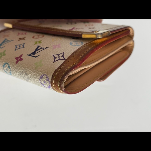 Authentic White Multicolor Short wallet - Picture 5 of 16